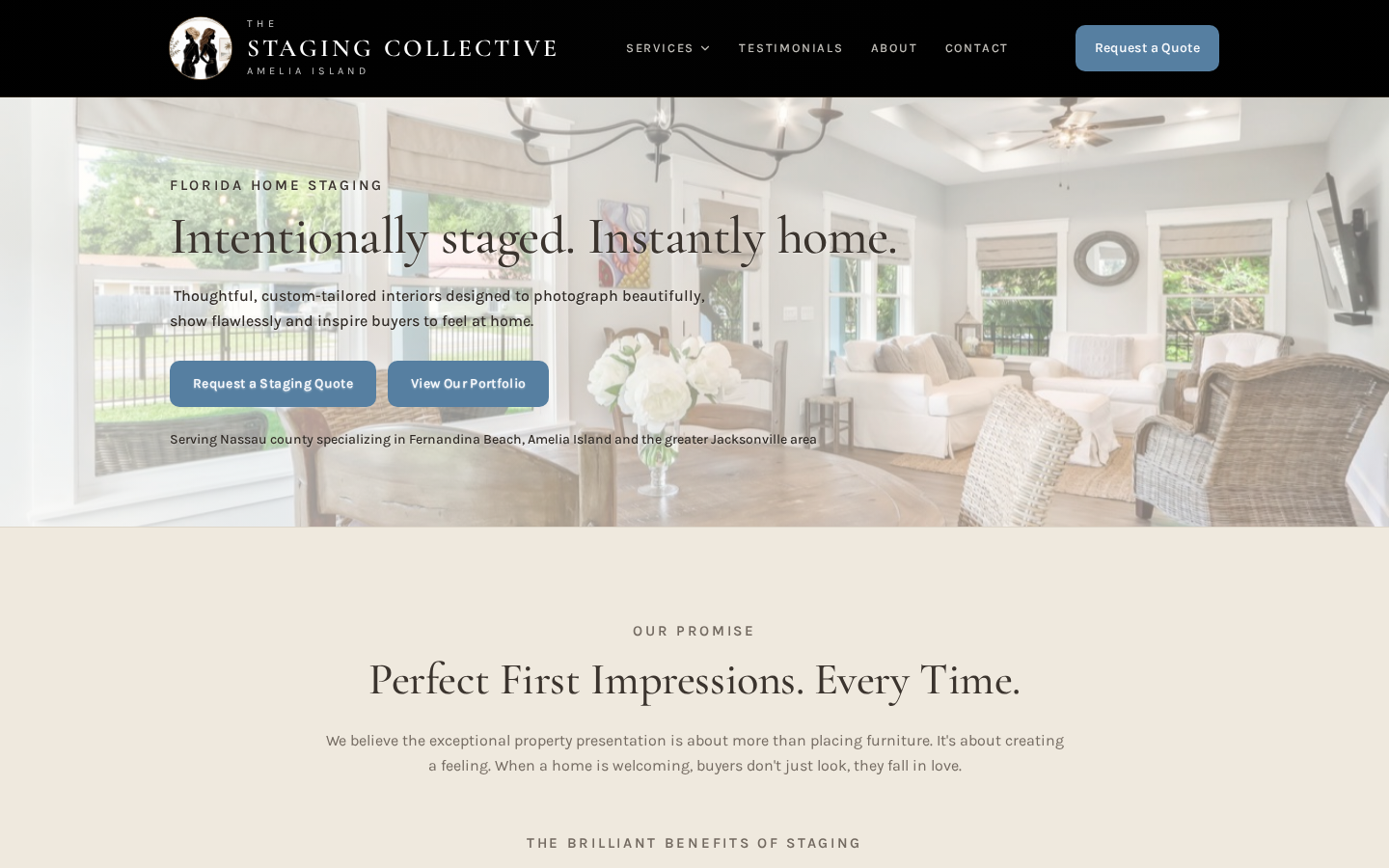 The Staging Collective website screenshot
